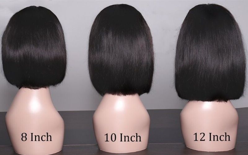 8 inch human hair wig