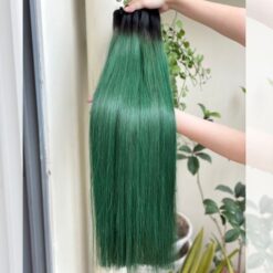 Green ombre hair