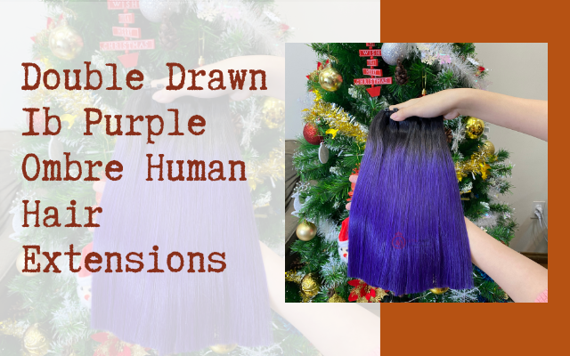 1b Purple Ombre Human Hair Extensions