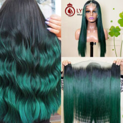 dark green ombre hair bundles with frontal