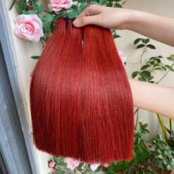 Red Human Hair Bundles