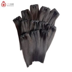 Vietnamese super double drawn bone straight human hair weave