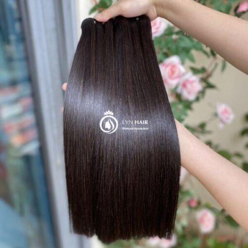 Vietnamese super double drawn bone straight human hair weave