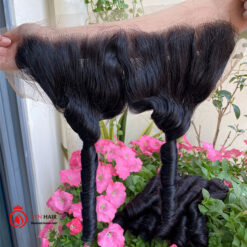 100 Vietnamese Spring curly human hair frontal 13x4