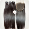 18 inch raw vietnamese hair bundles with closure