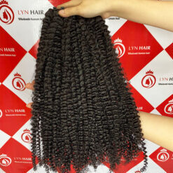 22 inch bundles kinky curly human hair for wholesale