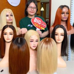 613 blonde human hair wig