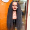 Full lace front human wig - Kinky straight 20''