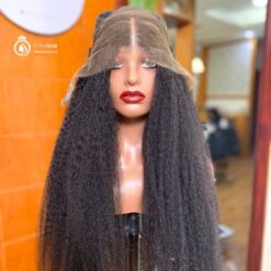 Full lace frontal Vietnamese human wig - Kinky straight 20''