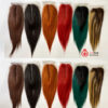 Middle part closure 2x6 human hair extensions