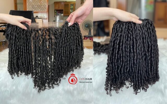 Pixel curly 4x6 human hair extension 20 inch