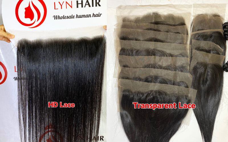 Transparent vs hd straight closure