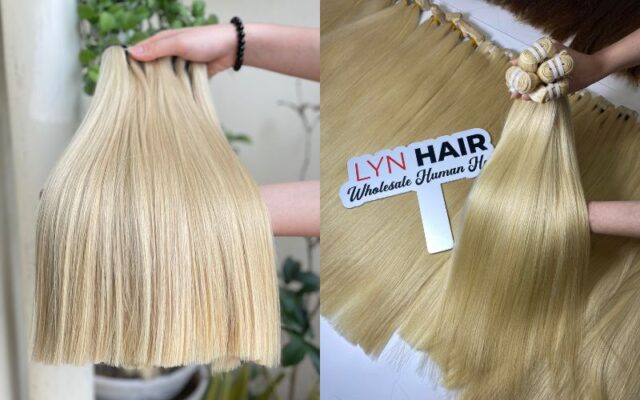 Vietnamese human blonde human hair bundles