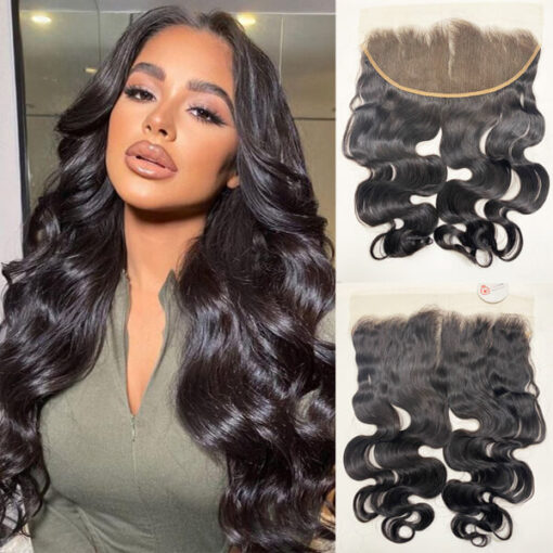 Vietnamese Virgin Body wavy hair -13x6 transparent lace frontal