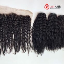 22 inch bundles kinky curly human hair for wholesale
