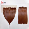 Light brown Vietnamese weft hair bundles with frontal