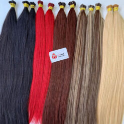 red i tip hair extensions
