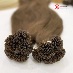 Vietnamese brown human flat tip human hair extensions