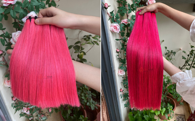 Bonestraight Pink Hair Bundles