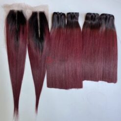 Straight Hair Bundles With Middle Part (2)