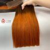 Vietnamese ombre ginger hair bundles with closure