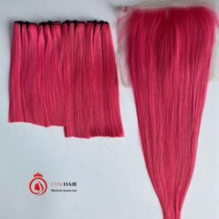 Platinum pink virgin hair bundles