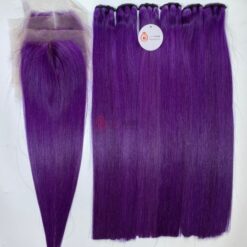 purple human hair bundles