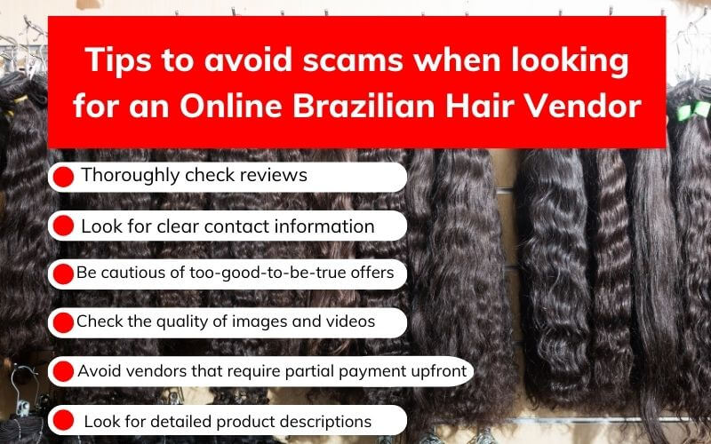 6 tips to avoid scams when looking for an Online Brazilian Hair Vendor