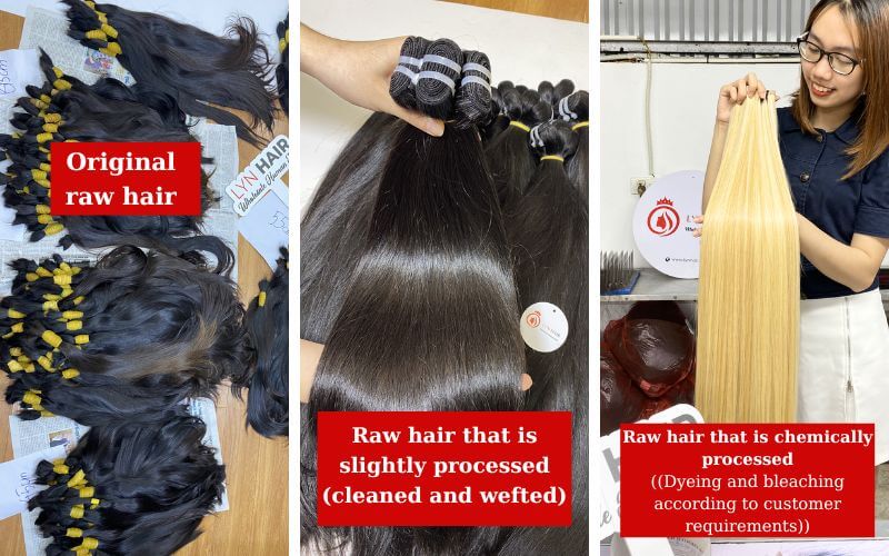 The type of raw hair bundles from raw hair manufacturers
