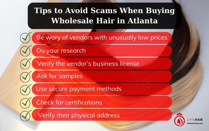Tips to Avoid Scams When Buying Wholesale Hair in Atlanta