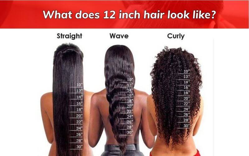 What does 12 inch hair look like