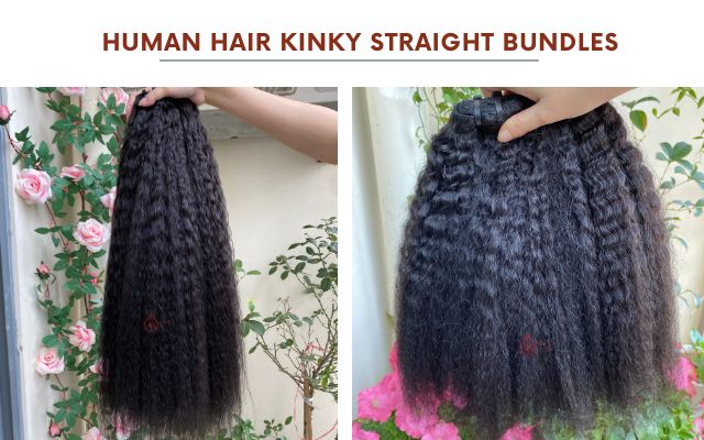 Vietnamese Human Hair Kinky Straight Bundles For Wholesale