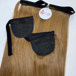 honey blonde ponytail extension human hair