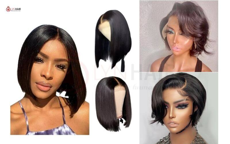 8 inch human hair bob wig