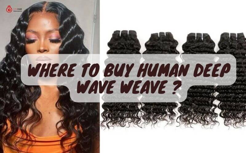 Where to buy human deep wave weave hair bundles