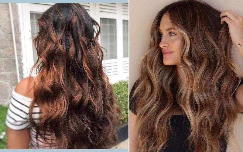 Chestnut Brown with Beachy Waves