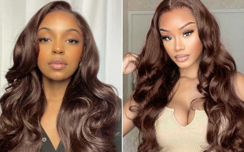 Chestnut Brown with Loose Waves