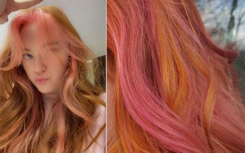 Ginger with Pink Hair