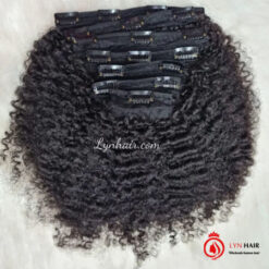kinky curly clip in hair extensions