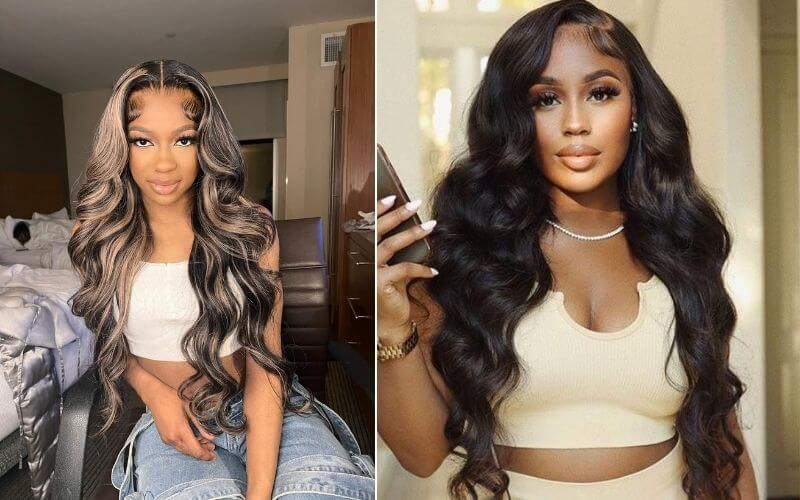 Body wave frontal hairstyles