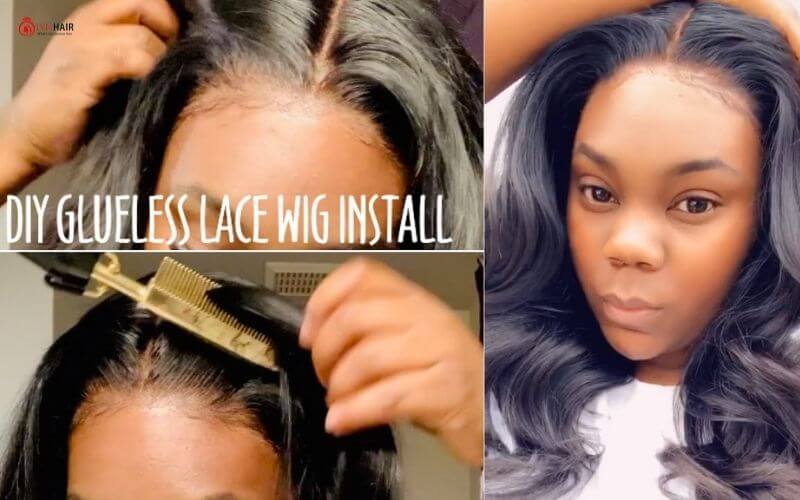 How to install a glueless wig