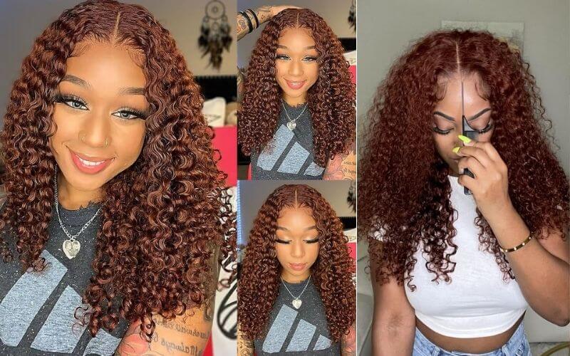 Best glueless wigs -  UNICE Reddish Brown Glueless Wigs