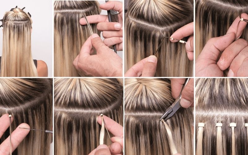 How to put in extensions for short hair