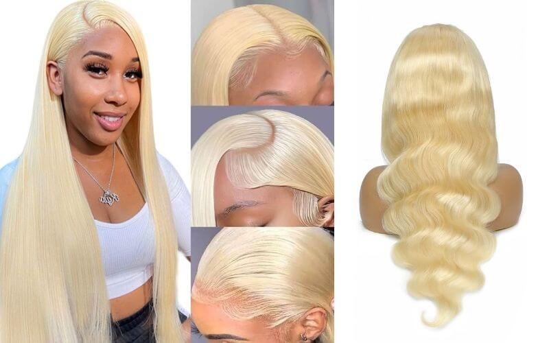 SIYUSI 613 Blonde Glueless Lace Front Wigs Human Hair