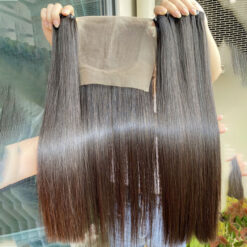 Wholesale raw bundles with closure package