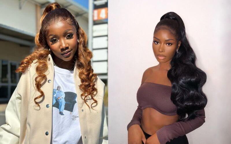 Frontal wig ponytail styles​