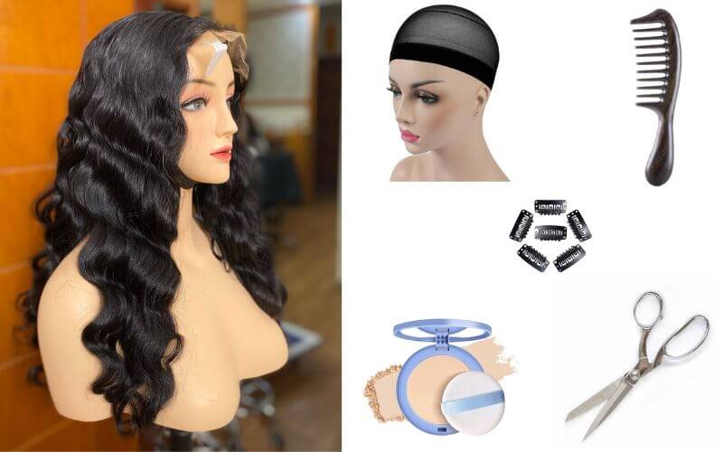 Prepare Materials before install Glueless Wig