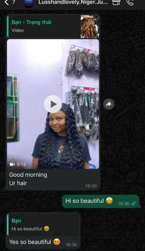 Client testimonial about raw Vietnamese hair from Lyn Hair