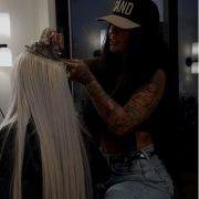 Ms. Emma from the United Kingdom visiting Lyn Hair Factory