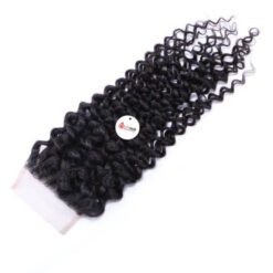 Deep Curly 6x6 Lace Closure Vietnamese Human Hair Back View